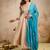 Cream chanderi heavy thread embroidery work kurta pant set