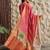 Rani pink french crepe printed kurta pant set