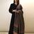 Black viscose chanderi beautiful plain top-bottom with printed dupatta kurta pant set