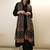 Black viscose chanderi beautiful plain top-bottom with printed dupatta kurta pant set