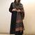 Black viscose chanderi beautiful plain top-bottom with printed dupatta kurta pant set