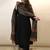 Black viscose chanderi beautiful plain top-bottom with printed dupatta kurta pant set