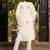 Floral Embroidered Patchwork Straight Kurta With Trousers & Dupatta