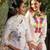 Floral Embroidered Patchwork Straight Kurta With Trousers & Dupatta