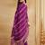 Magenta viscose rayon heavy thread embroidery with woven dupatta kurta pant set