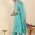 Women Floral Embroidered Thread Work Kurta with Trousers & With Dupatta