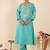 Women Floral Embroidered Thread Work Kurta with Trousers & With Dupatta