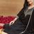 Black rayon slub heavy thread embroidery work kurta pant set