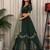 Dark Green Color Embroidery malti Thred work and sequins work. And Aari mirror work Roman Silk Blend Lahenga Choli Set