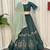 Dark Green Color Embroidery malti Thred work and sequins work. And Aari mirror work Roman Silk Blend Lahenga Choli Set