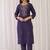 Women Floral Embroidered Thread Work Kurta with Trousers & With Dupatta