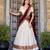white silk blend embroidered traditional lehenga choli