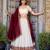 white silk blend embroidered traditional lehenga choli