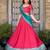 pink silk blend embroidered traditional lehenga choli