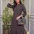 Black pure cotton printed kurta with pant