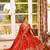 orange crepe embroidered traditional lehenga choli with free size upto 42