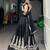 black silk blend embroidered traditional lehenga choli