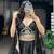 black silk blend embroidered traditional lehenga choli