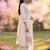Women Floral Embroidered Thread Work Cotton Kurta with Trousers & With Dupatta