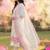 Women Floral Embroidered Thread Work Cotton Kurta with Trousers & With Dupatta