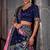 pink silk blend printed traditional lehenga choli