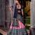 pink silk blend printed traditional lehenga choli