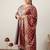 Plus Size Embroidered Sequinned Kurta with Palazzos & With Dupatta