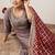Plus Size Embroidered Sequinned Kurta with Palazzos & With Dupatta