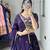 purple satin embroidered traditional lehenga choli