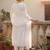 Women Ethnic Motifs Embroidered Thread Work Cotton Kurta with Trousers & With Dupatta