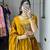mustard satin embroidered traditional lehenga choli