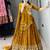 mustard satin embroidered traditional lehenga choli