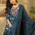 Floral Printed Beads & Stones Cotton A-Line Kurta With Trousers & Dupatta