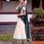 beige silk blend printed traditional lehenga choli