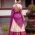 beige silk blend printed traditional lehenga choli