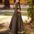 dark brown cotton silk printed traditional lehenga choli