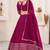 magenta georgette embroidered traditional lehenga choli