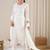 Women Floral Embroidered Chikankari Cotton Kurta with Trousers & With Dupatta