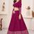 magenta georgette embroidered traditional lehenga choli