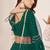 green georgette embroidered traditional lehenga choli