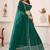 green georgette embroidered traditional lehenga choli