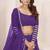 purple georgette embroidered traditional lehenga choli