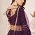 wine georgette embroidered traditional lehenga choli