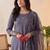 Women Floral Embroidered Thread Work Kurta with Trousers & With Dupatta