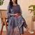 Women Floral Embroidered Thread Work Kurta with Trousers & With Dupatta