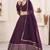 wine georgette embroidered traditional lehenga choli