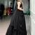 black crepe plain traditional lehenga choli with free size upto 42