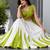 white cotton silk plain traditional lehenga choli with free size upto 42