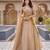 beige silk blend plain traditional lehenga choli