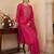 Women Floral Embroidered Thread Work Kurta with Trousers & With Dupatta
